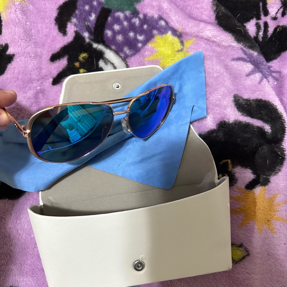 Michael Kors Blue Aviator Sunglasses